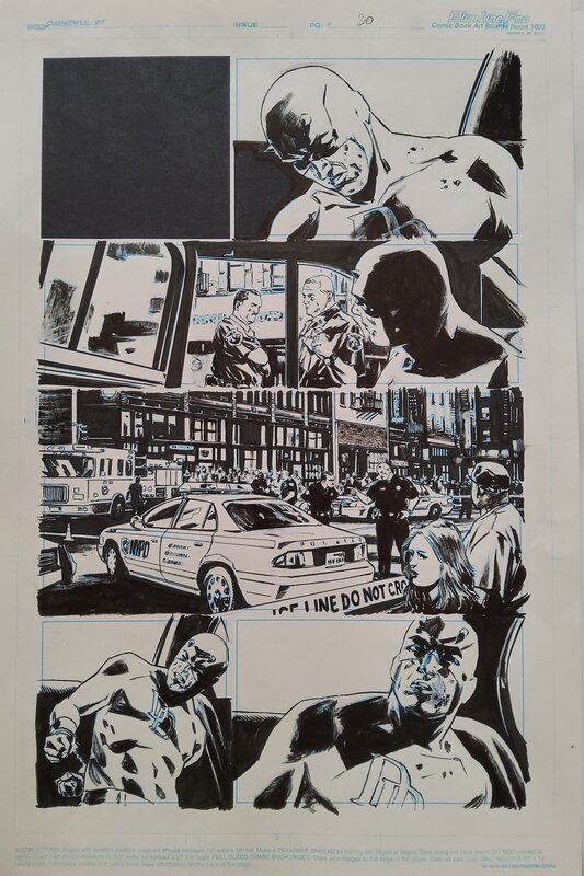 Michael Lark, Stefano Gaudiano, Daredevil # 97 p. 20 - Comic Strip