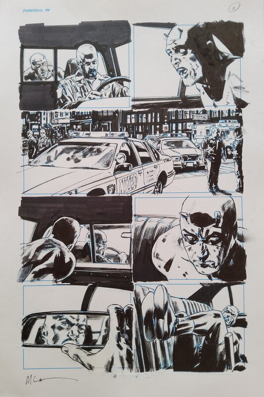 Daredevil # 98 p. 3 par Michael Lark, Stefano Gaudiano - Planche originale