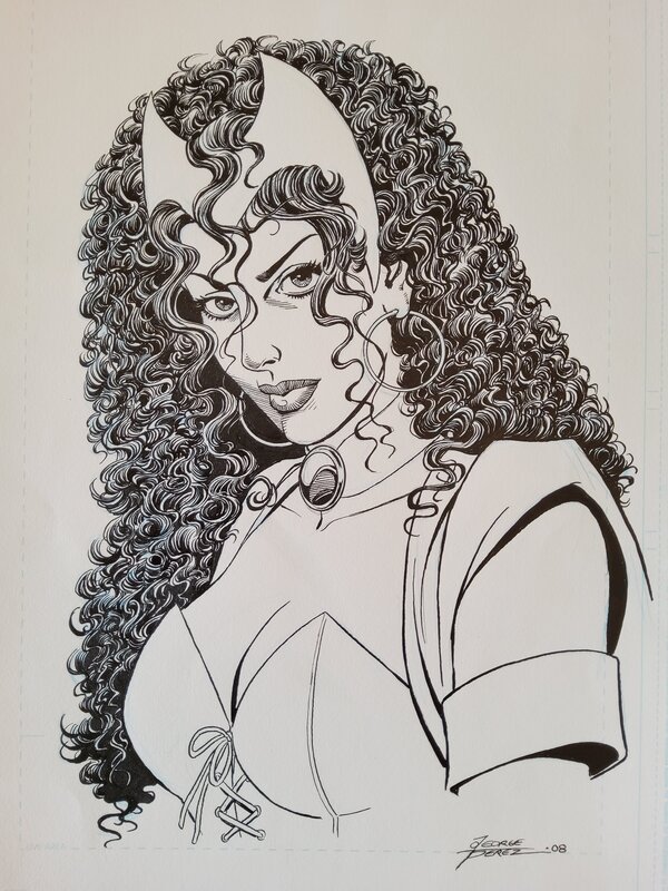 SCARLET WITCH par George Perez - Œuvre originale