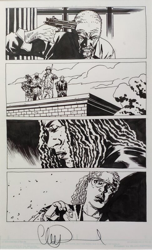 Walking Dead par Charlie Adlard, Robert Kirkman - Planche originale