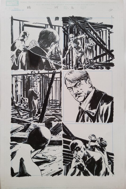 Michael Lark, Stefano Gaudiano, Daredevil # 101 p. 15 - Planche originale