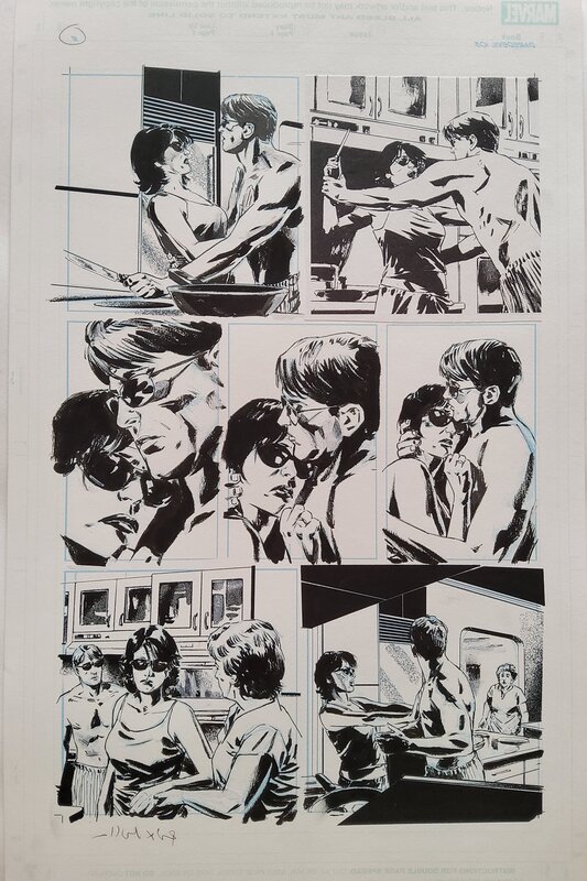 Michael Lark, Stefano Gaudiano, Daredevil # 103 p. 8 - Comic Strip