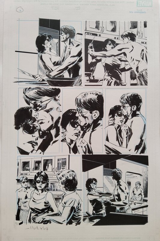 Michael Lark, Stefano Gaudiano, Daredevil # 103 p. 8 - Planche originale