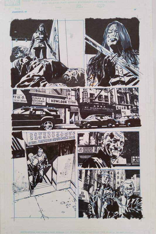 Michael Lark, Stefano Gaudiano, Daredevil # 114 p. 18 - Planche originale