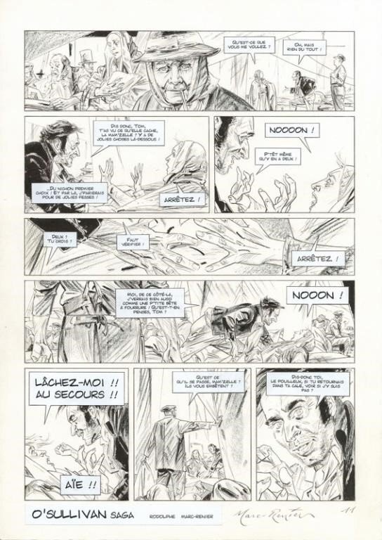 Marc-Renier, O' SULLIVAN - PL 11 - VARIANTE - Planche originale