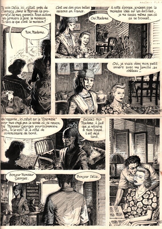 Claude Auclair, Le Sang du Flamboyant - planche 8 - Comic Strip