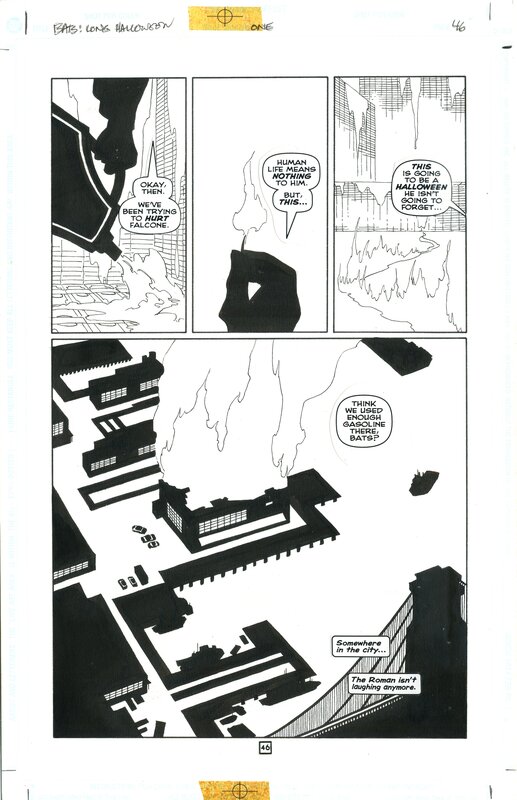 Tim Sale, Jeph Loeb, BATMAN LONG HALLOWEEN - Planche originale