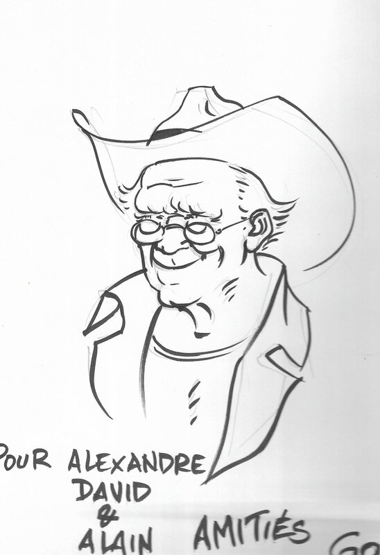 Gérard Goffaux, Dédicace dans l'album La Mort à lunettes - Sketch