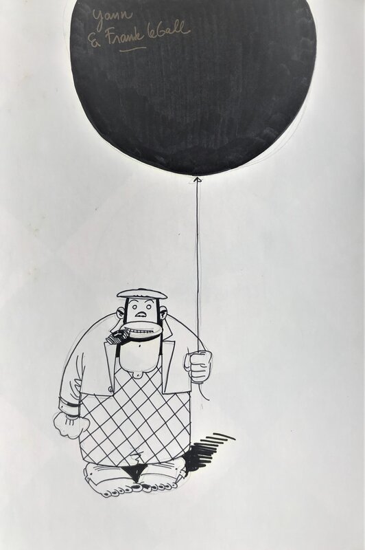 Frank Le Gall, Yoyo - La lune noire - dédicace - Sketch