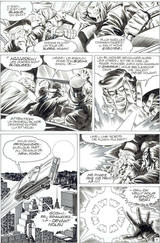 Jean-Yves Mitton, Ciro Tota, Maurice Chevalier, Mitton, Photonik#22, Echec et supermat, épisode1, planche n°5, Spidey#26, 1982. - Comic Strip