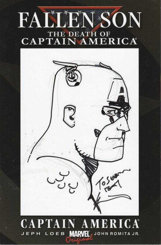 Captain America par Howard Chaykin - Dédicace