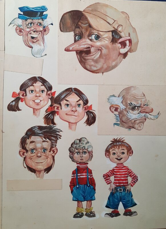 Personnages par Peter Glay - Planche originale