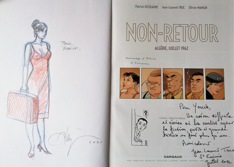 Olivier Mangin, Jean-Laurent Truc, Evelyne Jusseaume, Non-Retour(One shot) - Sketch