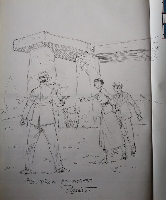 Olivier Roman, Harry Dickson-T.7 Les loups de Darkhenge - Sketch