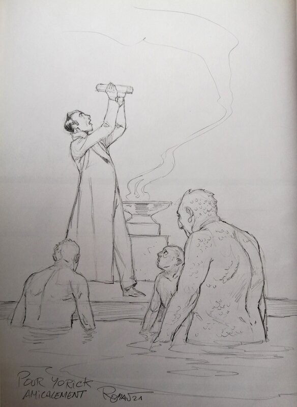 Olivier Roman, Harry Dickson-T.8 Le sanctuaire du grand ancien - Sketch