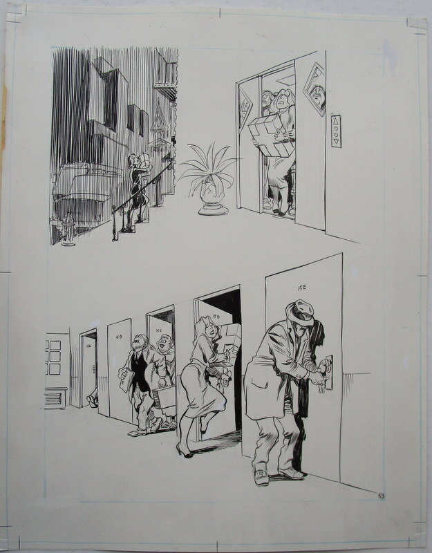 Space page 3 par Will Eisner Planche originale