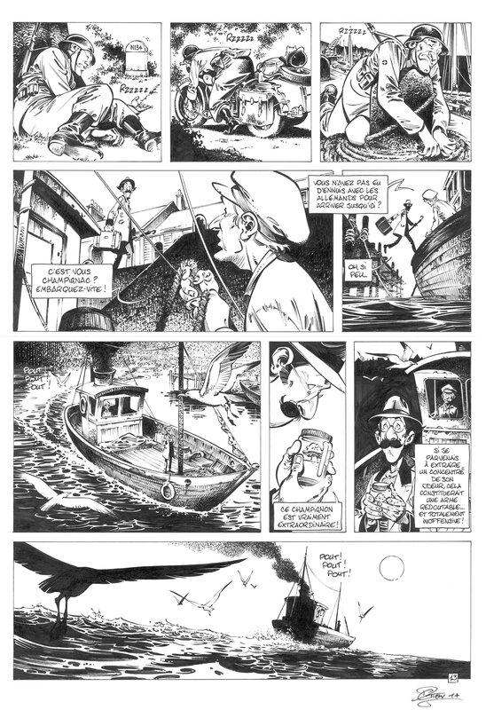 David Etien, Champignac - Enigma P13 - Planche originale