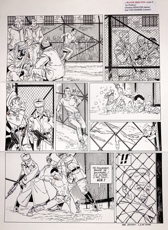 Christian Denayer, Wayne Shelton T2 planche 26 - Planche originale
