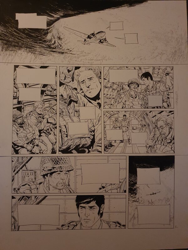 Bob morane paolo grella page 1 - Planche originale