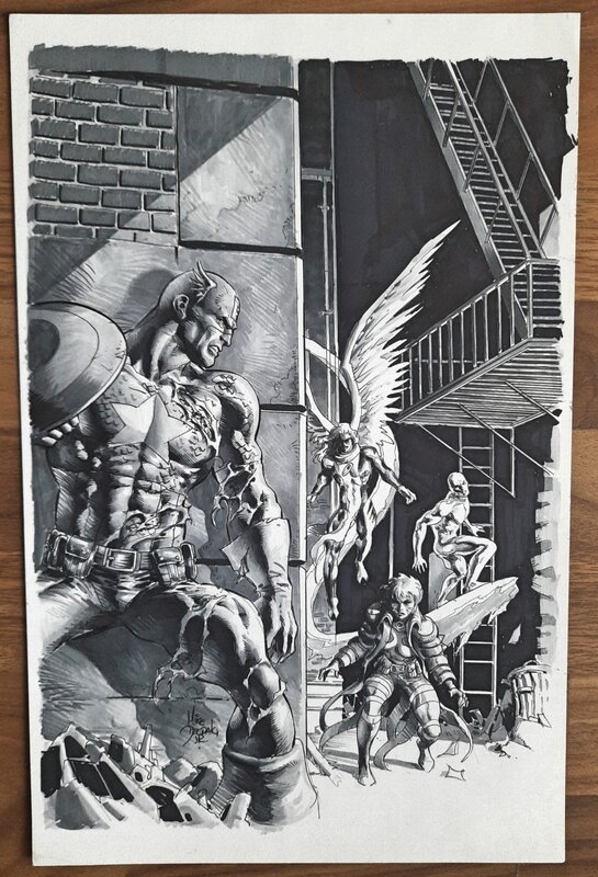 New Avengers by Mike Deodato Jr. - Original Cover
