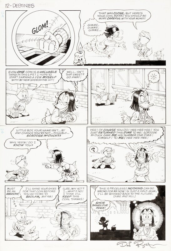 Don Rosa, Of Ducks and Dimes and Destinies - p12 - Planche originale
