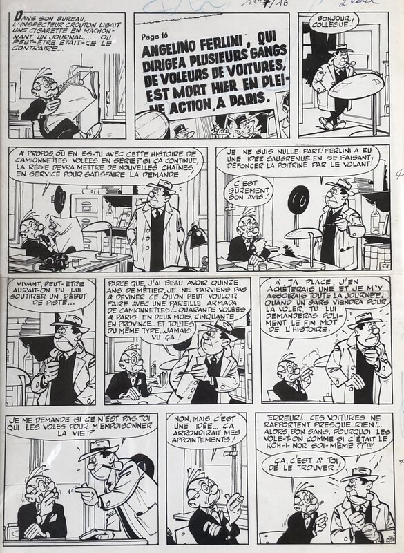 Maurice Tillieux, Gil Jourdan - Surboum pour 4 roues - planche n°5 - Comic Strip