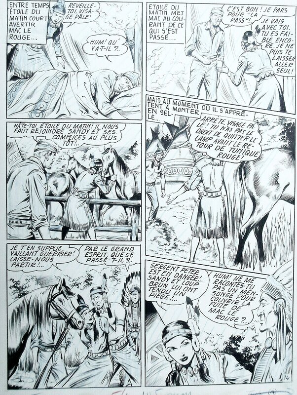 Sergent Peter, épisode inconnu, planche 12 - Parution dans Biribu n°15 (Mon journal) by Lina Buffolente - Comic Strip