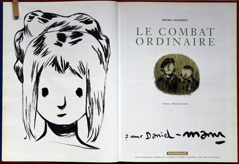 Combat ordinaire by Manu Larcenet - Sketch
