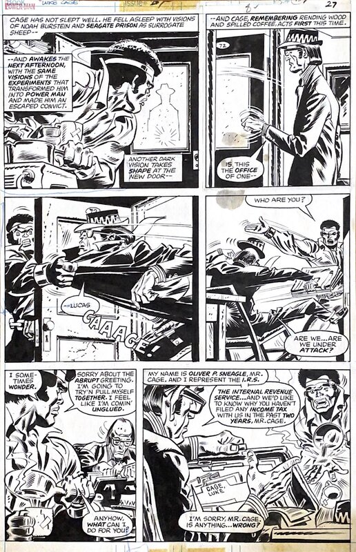 Luke Cage, pág. 29 par Frank Robbins - Planche originale