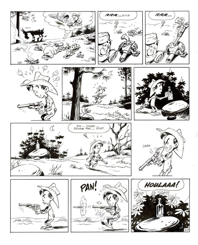 Didier Conrad, Yann, Jean Léturgie, Lucky Luke T64 : Kid Lucky - Planche 6 - Planche originale