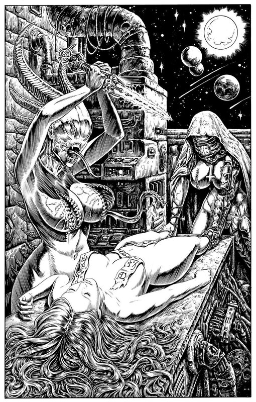 Altar Mutante 10 by Raúlo Cáceres - Original Illustration