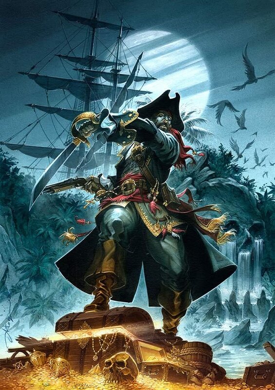 Anthony Jean, Illustration originale pirate - Original Illustration