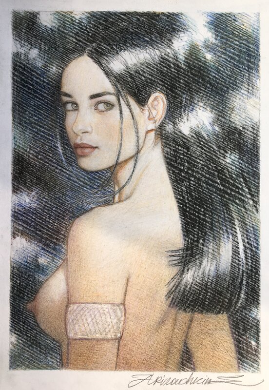 Andréi Arinouchkine, Princesse Shamahkhan - Original Illustration