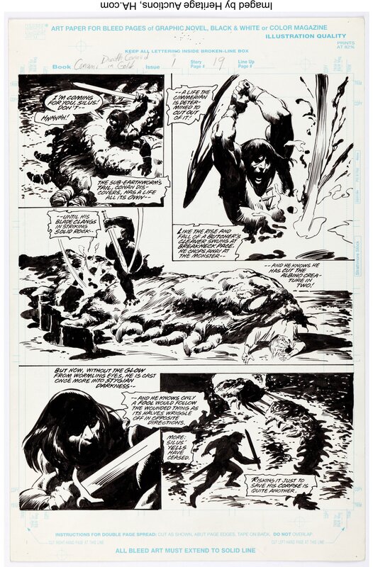 John Buscema, Roy Thomas, Conan the Barbarian - Death Covered in Gold #1 pg19 - Comic Strip