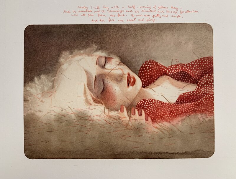 Curley’s Wife. par Rébecca Dautremer - Planche originale