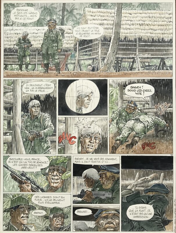 Hermann, Huppen Yves, Bernard Prince #18: Menace sur le Fleuve - Comic Strip