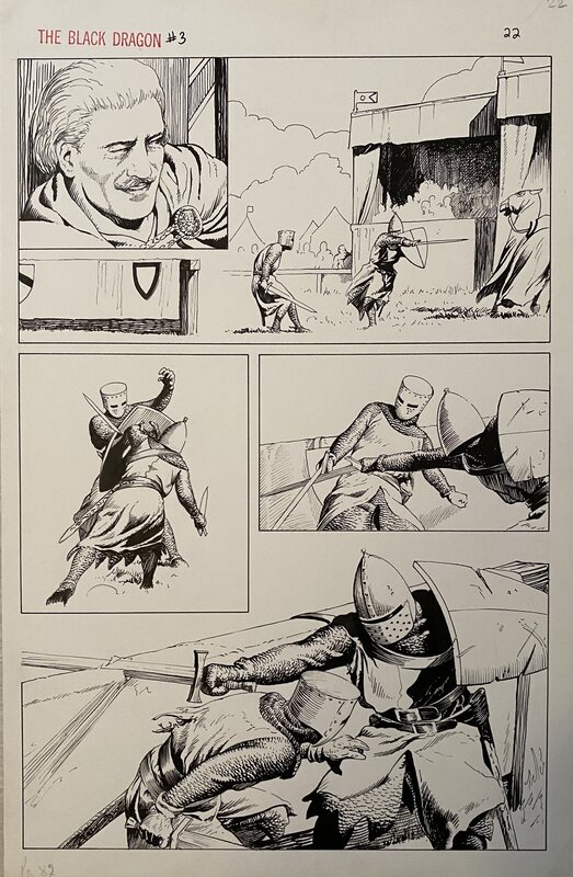 John Bolton, Black Dragon 3 Page 22 - Comic Strip