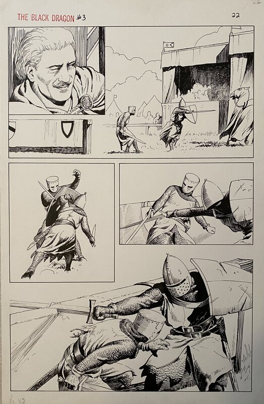 John Bolton, Black Dragon 3 Page 22 - Planche originale