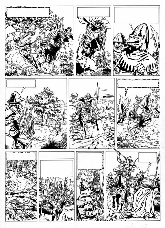 Gilles Chaillet, Vasco - Le Prisonnier de Satan Page 4 - Planche originale