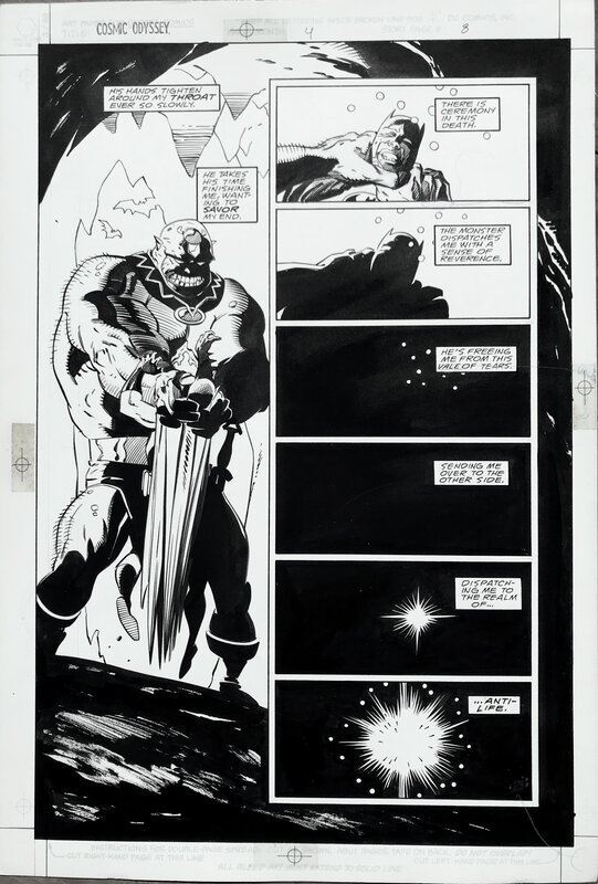 Mike Mignola, Carlos Garzón, Jim Starlin, Cosmic Odyssey #4 Pg.8 - Comic Strip