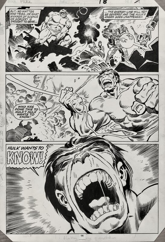 Mike Mignola, Gerry Talaoc, Incredible Hulk #313, Pg.18 - Planche originale
