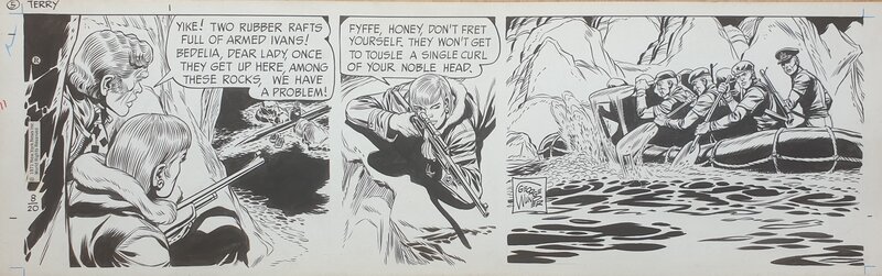George Wunder, Terry and the pirates - Planche originale