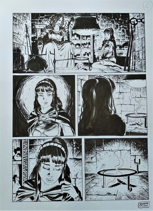 Giuseppe De Luca, Dragonero T.6 planche abandonnée - Comic Strip