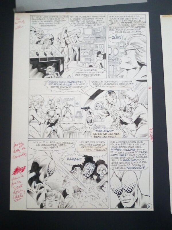 Planche originale mikros - mitton - Comic Strip