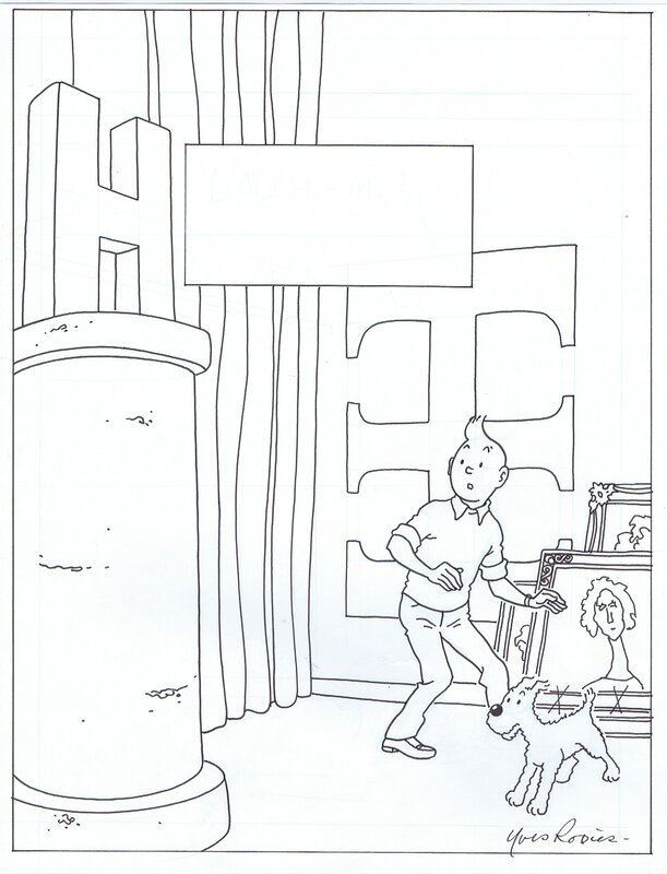Tintin et l'Alp-Art by Yves Rodier - Comic Strip