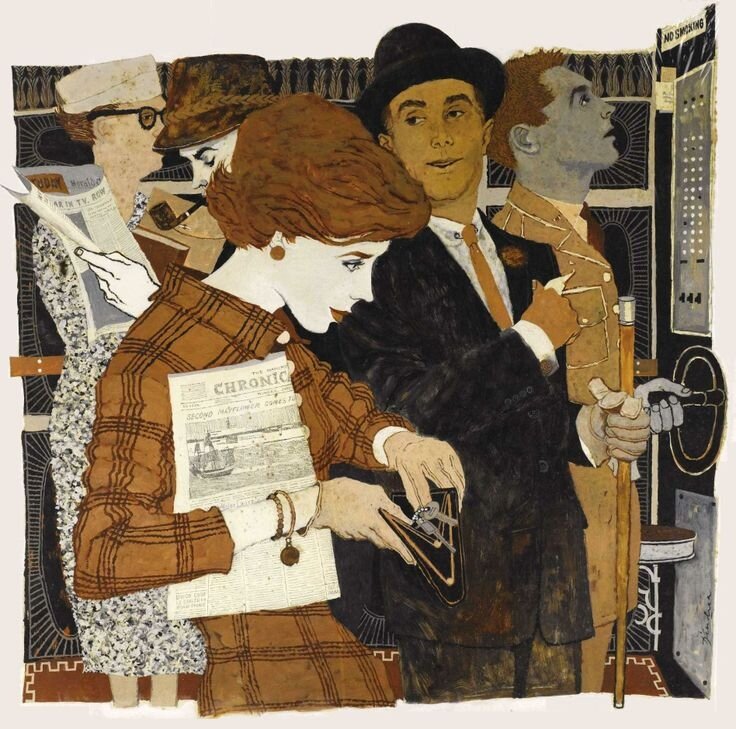 Bernard D'Andrea - Women's Day Mabazine 1958 - Illustration originale