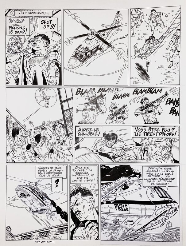 Christian Denayer, Wayne Shelton T4 planche 41 - Comic Strip