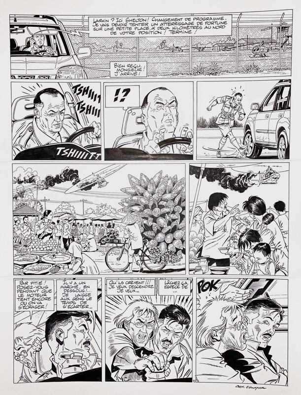 Christian Denayer, Wayne Shelton T4 planche 42 - Comic Strip