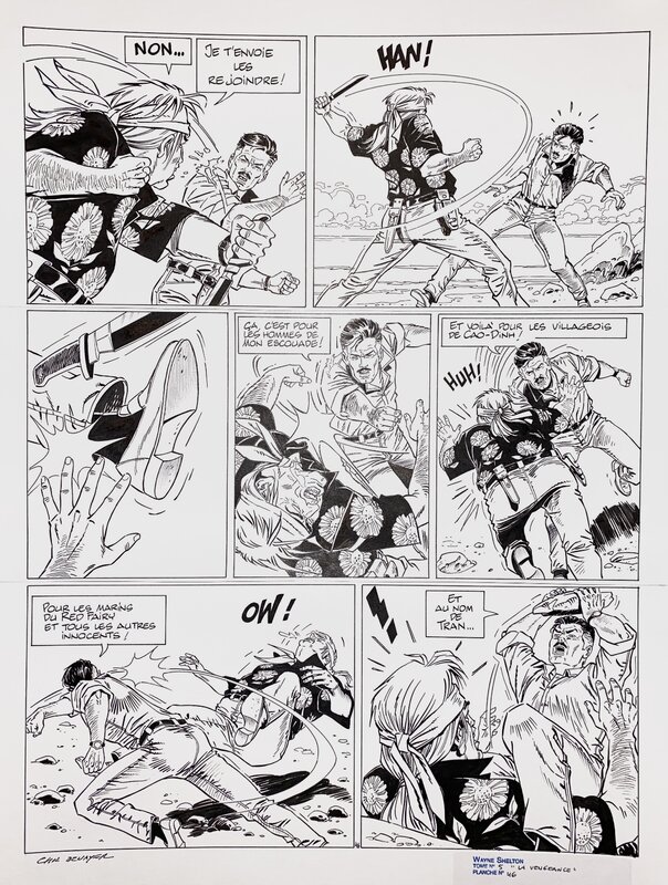 Christian Denayer, Wayne Shelton T5 planche 46 - Comic Strip