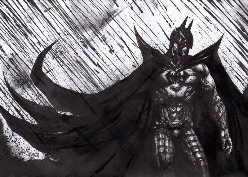 Batman par Clint Langley - Illustration originale